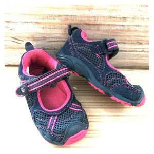 Navy/Pink Stride Rite Infant Girl Sneakers